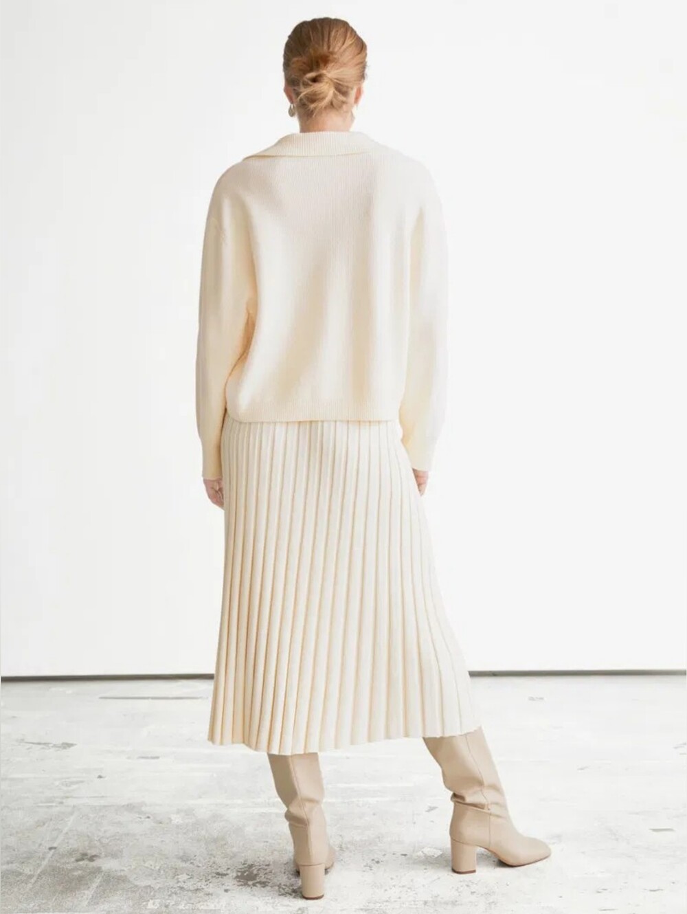 & Other Stories Rib Knit Midi Skirt - Picture 2 of 10